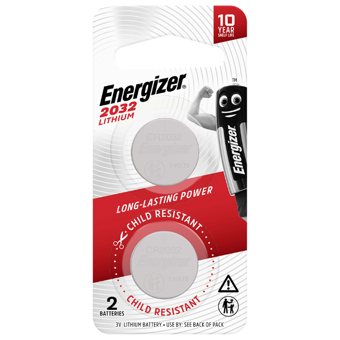 ENERGIZER 2032 Lithium Coin Batterpies 2 Pack