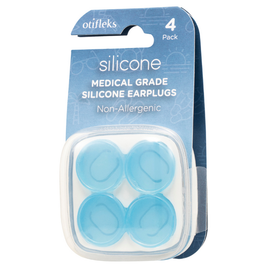 OTIFLEKS Medical Grade Silicone Earplugs 4 Pack
