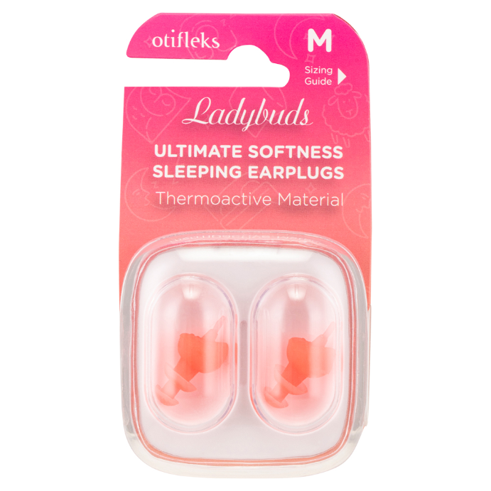 OTIFLEKS Ladybuds Ultimate Softness Sleeping Earplugs Medium 1 Pair