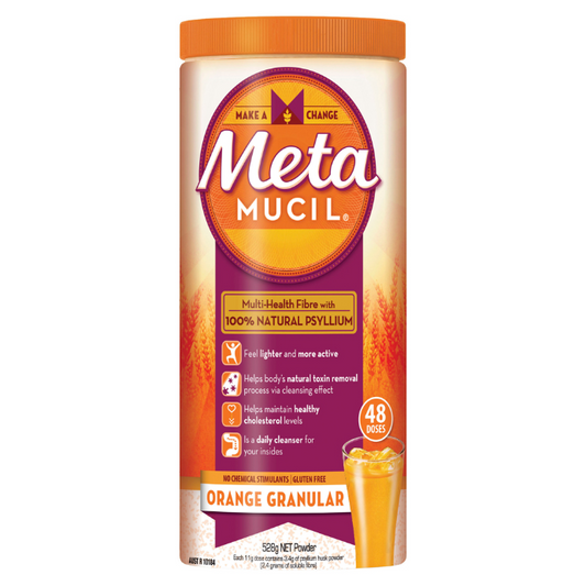 Metamucil Daily Fibre Supplement Orange Granular 48 Doses 528g