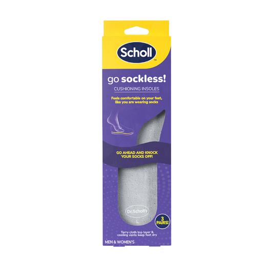 Scholl Go Sockless! Cushioning Insoles L 3 Pairs