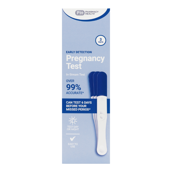 PHARMACY HEALTH Early Detect Preg Tst Midstream 3 Pack