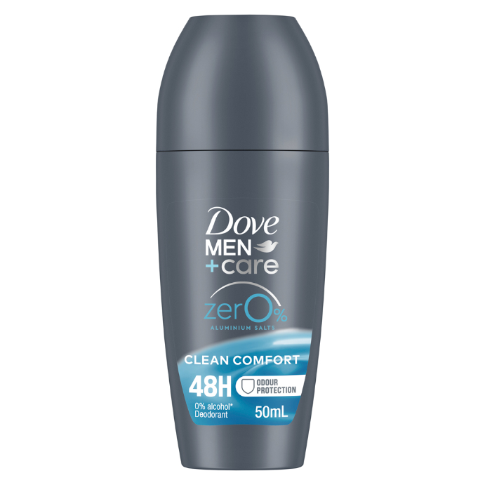 Dove Men+ Care Zero % Aluminium Salts 48H Roll-On Clean Comfort 50mL