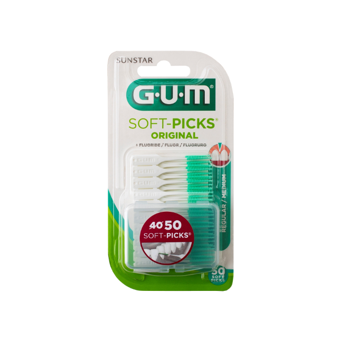 Gum Soft Picks Reg Flouride 50 Pack