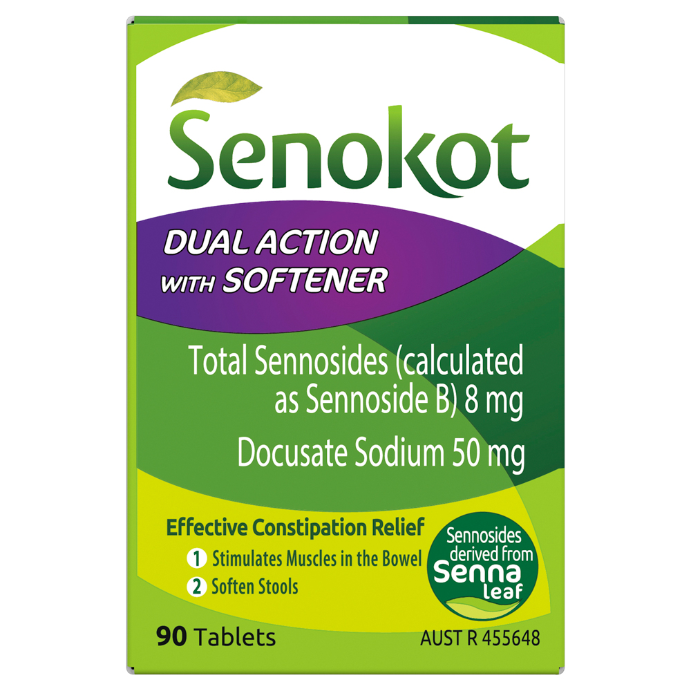 Senokot Dual Action with Softener 90 Tablets
