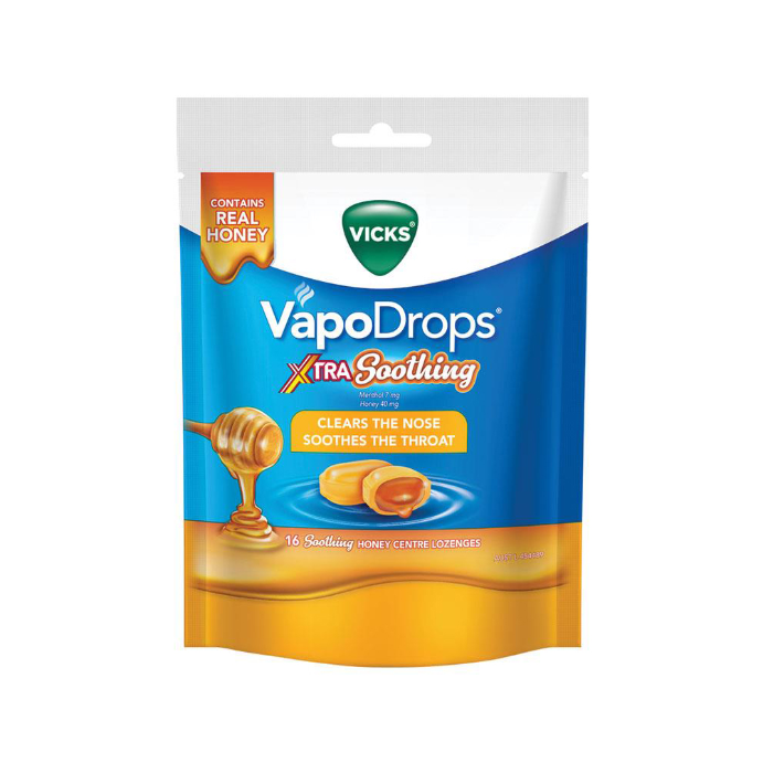Vicks VapoDrops Xtra Soothing 16 Lozenges
