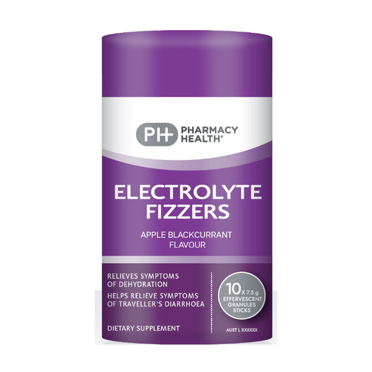 PHARMACY HEALTH Electrolyte Fizzers Apple Blackcurrant x 10 Sticks