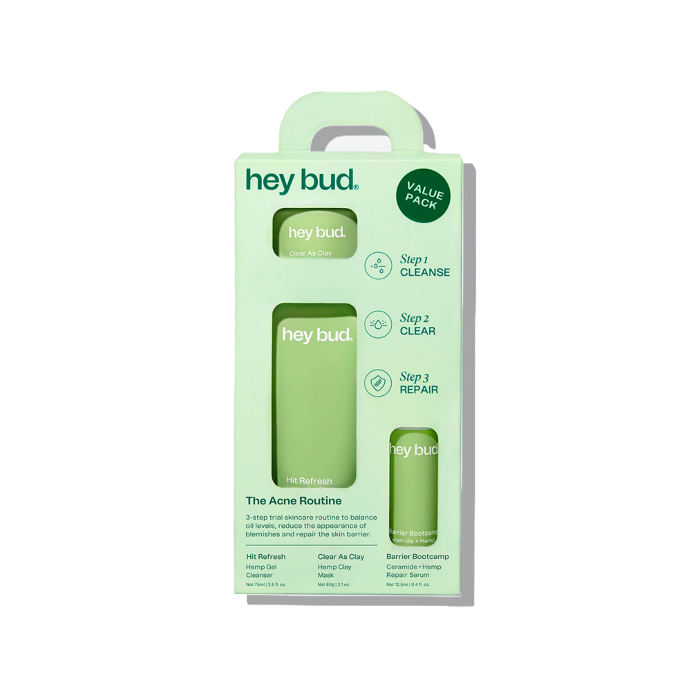 Hey Bud The Acne Routine: Trial Kit 3 Piece Set