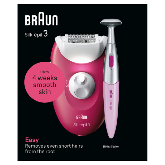 Braun Silk-épil 3 Epilator + Bikini Trimmer
