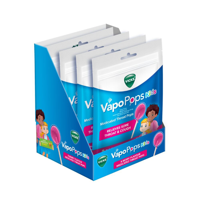 Vicks VapoPop Kids Berry Flavour 8 Pack