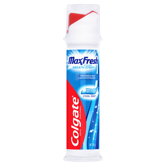 Colgate MaxFresh with Mini Breath Strips Cool Mint Toothpaste 130g