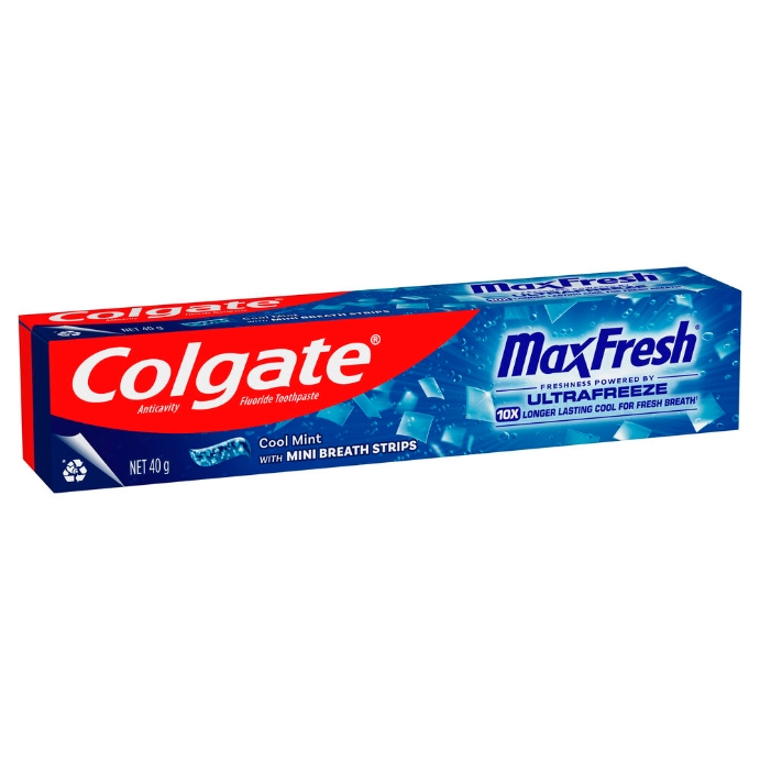 Colgate Max Fresh with Mini Breath Strips Cool Mint Toothpaste 40g