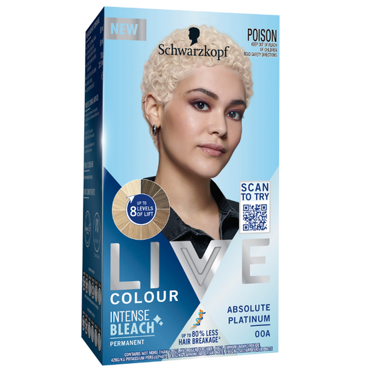 Schwarzkopf Live Colour Intense Bleach Absolute Platinum 00A 1 Pack