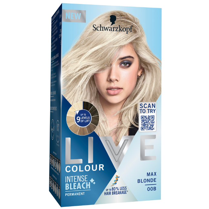 Schwarzkopf Live Colour Intense Bleach Max Blonde 00B 1 Pack