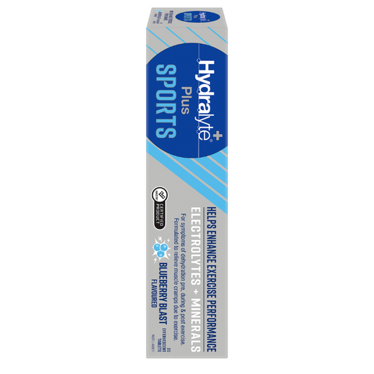 Hydralyte Plus Sport Effervescent Blueberry Blast 20 Tablets