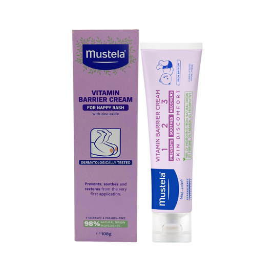 Mustela Vitamin Barrier Cream 123 for Nappy Rash 108g