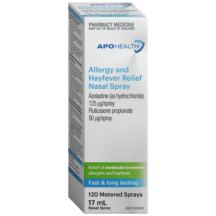 APO HEALTH Allergy & Hayfever Relief Nasal Spray Bottle 17mL