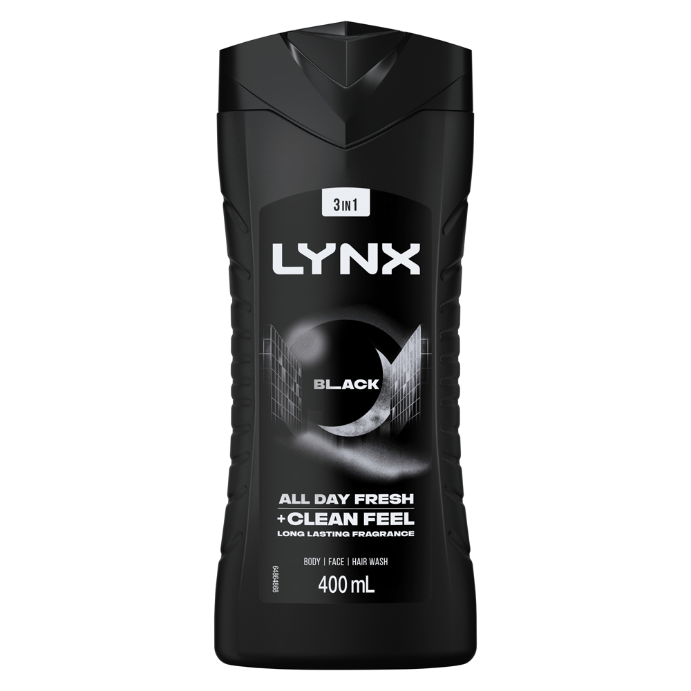 Lynx Black 3-in-1 Body Wash 400mL