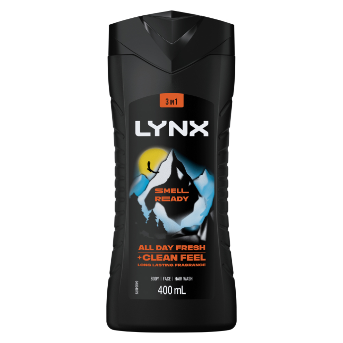 Lynx Smell Ready 3-in-1 Body Wash 400mL