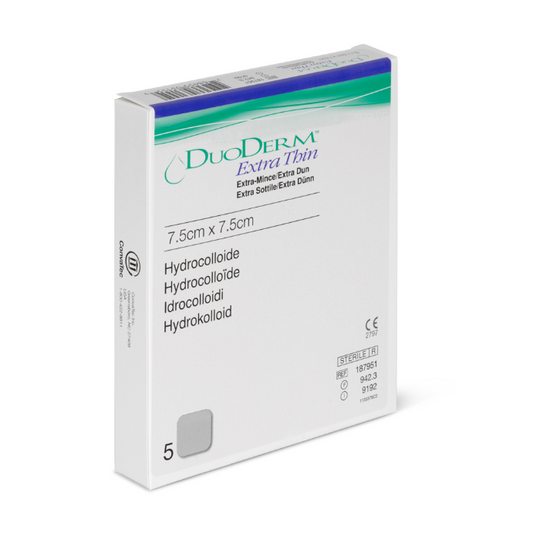 Duoderm Dressing Square Xthin 7.5 x 7.5cm