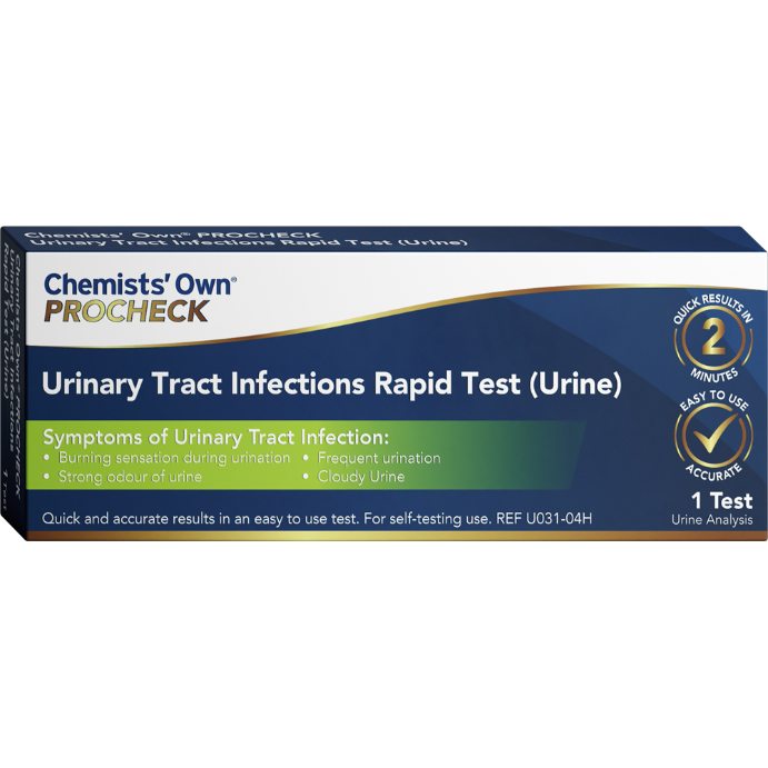 Chemists' Own PROCHECK Urinary Tract Infections Rapid Test (Urine) 1 Pack