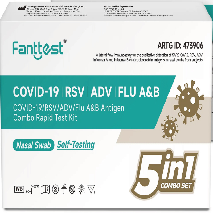 Fanttest 5 In 1 COVID Test 1 Pack