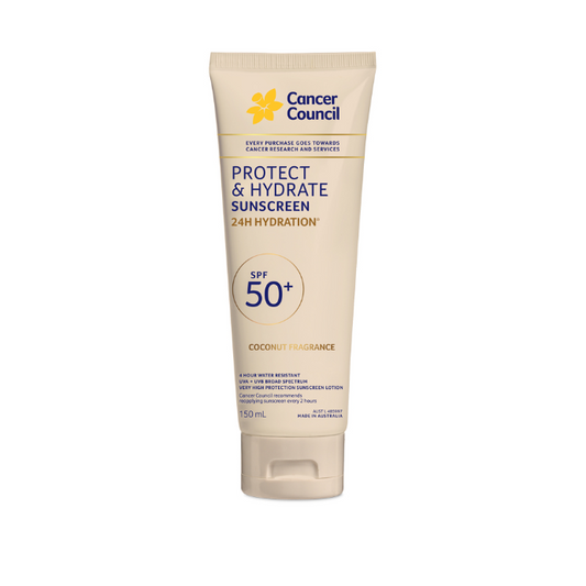 Cancer Council Protect & Hydrate Sunscreen Coconut Fragrance SPF50+ 150mL