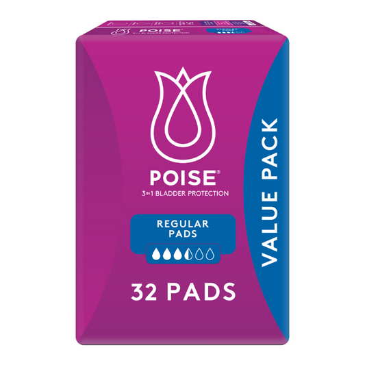 Poise Pads For Bladder Leaks Regular 32 Pack