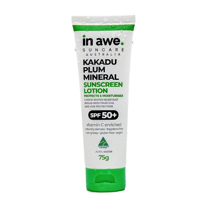In Awe Kakadu Plum Mineral Sunscreen Lotion SPF50+ 75g