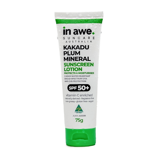 In Awe Kakadu Plum Mineral Sunscreen Lotion SPF50+ 75g
