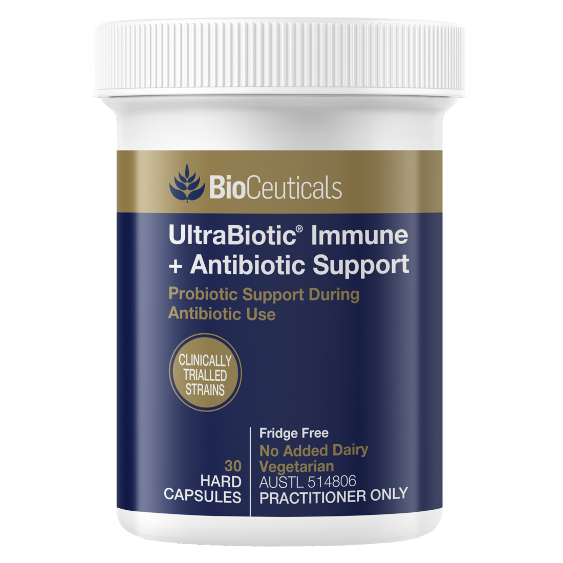 Bio Ceuticals Ultrabiotic Immune+antibiotic Supp 30 Capsules