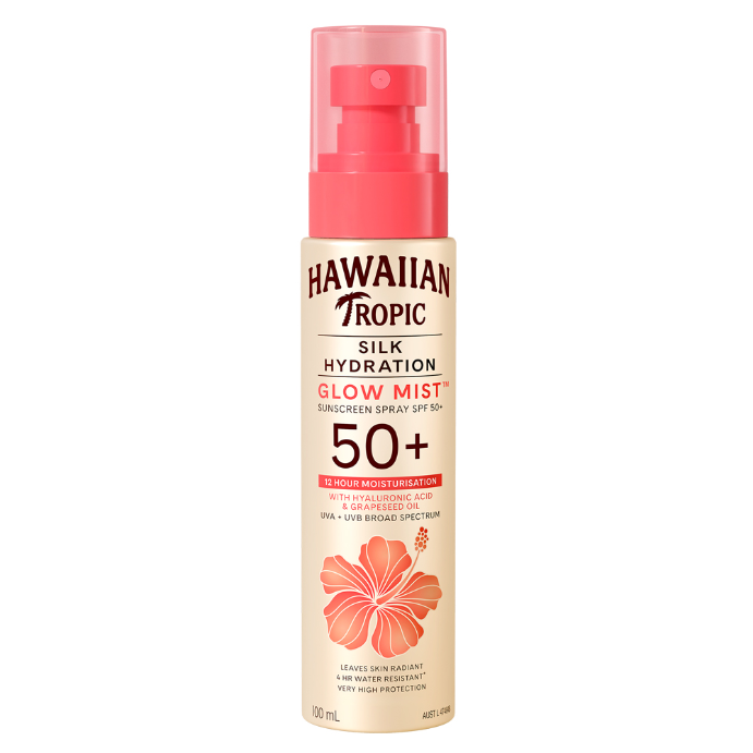 Hawaiian Tropic Silk Hydration Glow Mist™ Sunscreen Spray SPF 50+ 100mL
