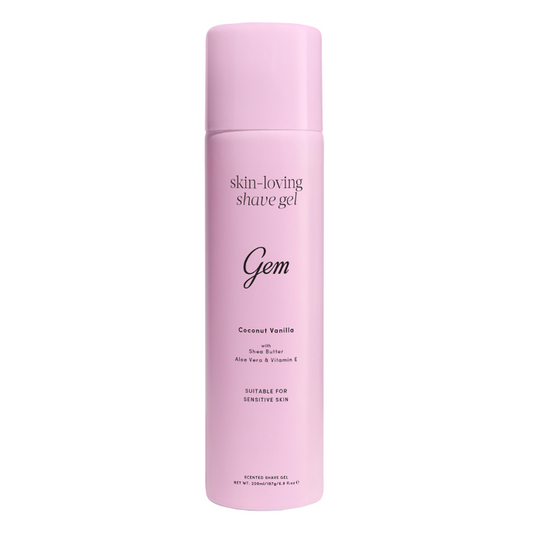 GEM Skin Loving Shave Gel Coconut Vanilla 195g