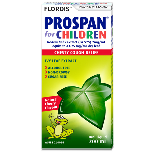 Prospan For Children Chesty Cough Relief Ivy Leaf Extract Natural Cherry Flavour 200mL