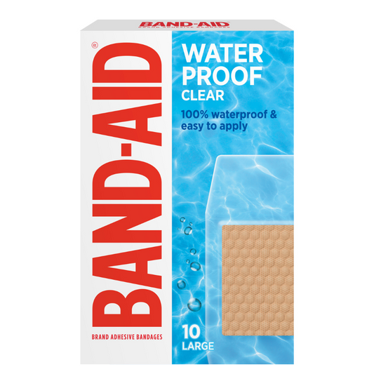 BAND-AID Waterproof Clear Large 10 SRP