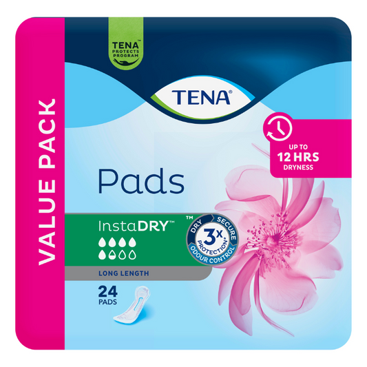 Tena Pad Instadry Long 24 Pack