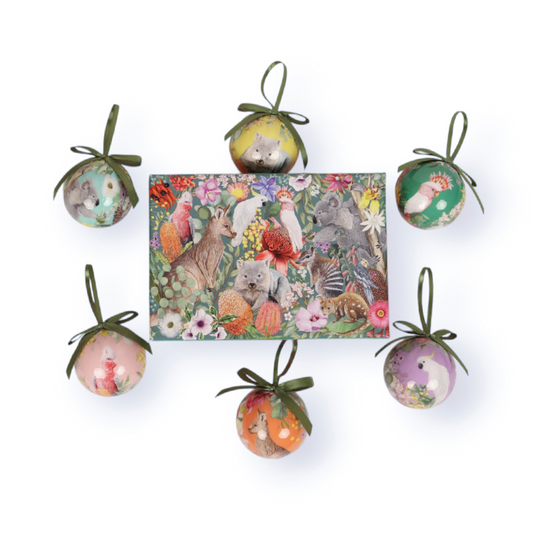 LA LA LAND Mini Bauble Box Set Australian Wildlife 6 Piece Set