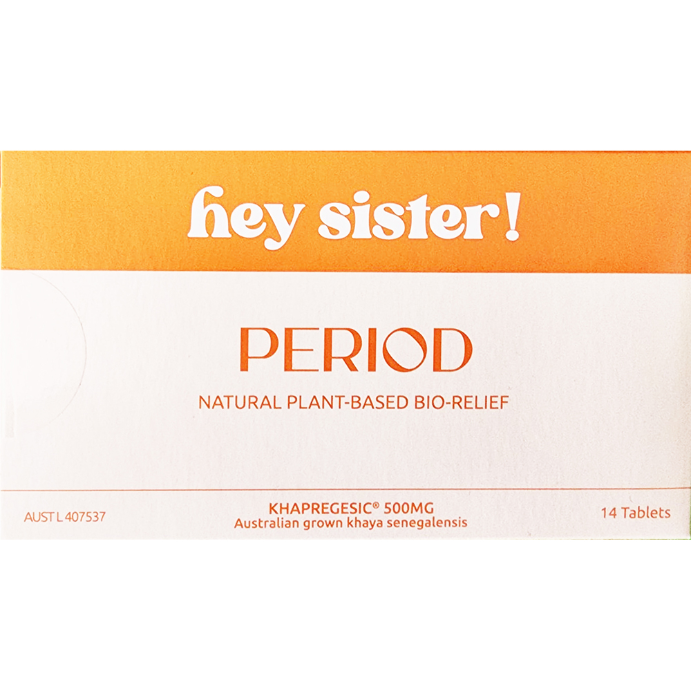 HEY SISTER! Period Pain PMS Relief 14 Tablets