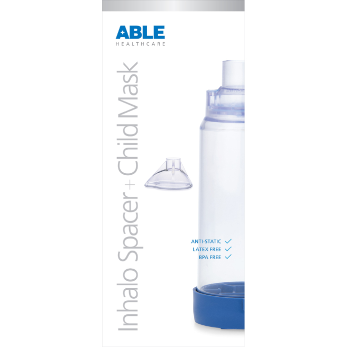 Able Inhalo Spacer With Child Mask