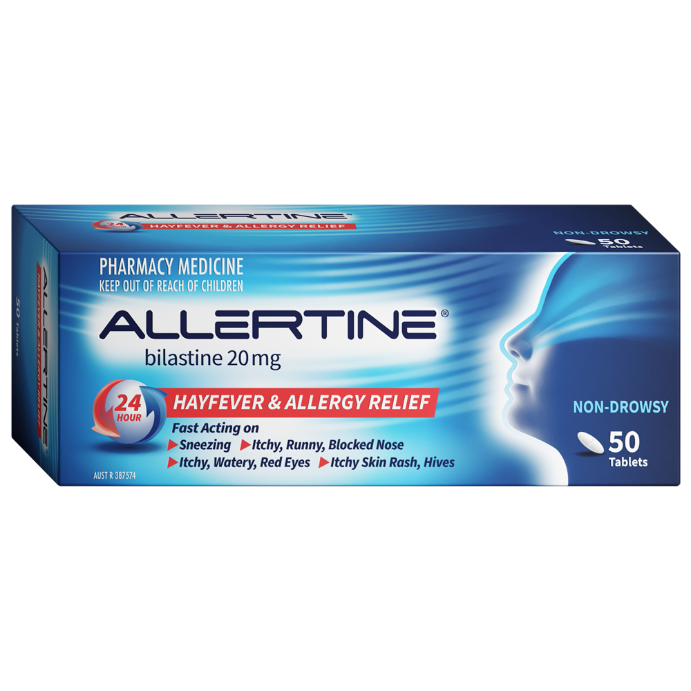 ALLERTINE Bilastine 20mg 50 Tablets