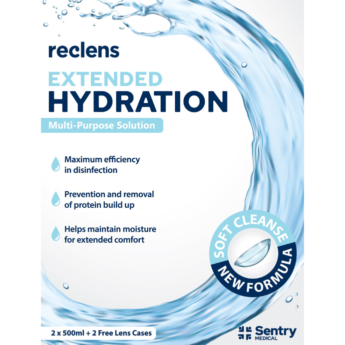 Reclens Extended Hydration Multipurpose Solution 2 x 500mL