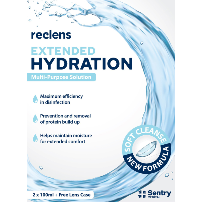 Reclens Extended Hydration Multipurpose Solution 2 x 100mL