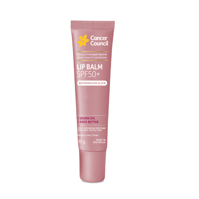 Cancer Council Lip Balm SPF50+ Watermelon Glow 15g