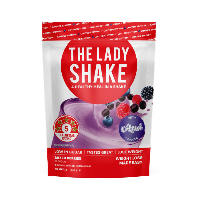 THE LADY SHAKE Formulated Meal Replacement Mixed Berries Flavour 840g