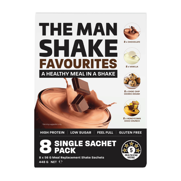 THE MAN SHAKE Favourites Meal Replacement Shake 8 x 56g
