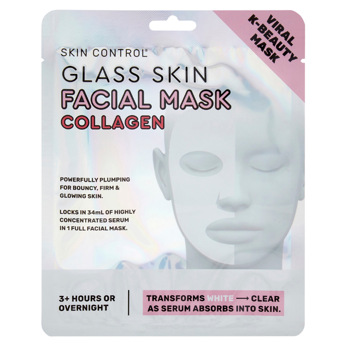 SKIN CONTROL Glass Skin Facial Mask Collagen 1 Pack
