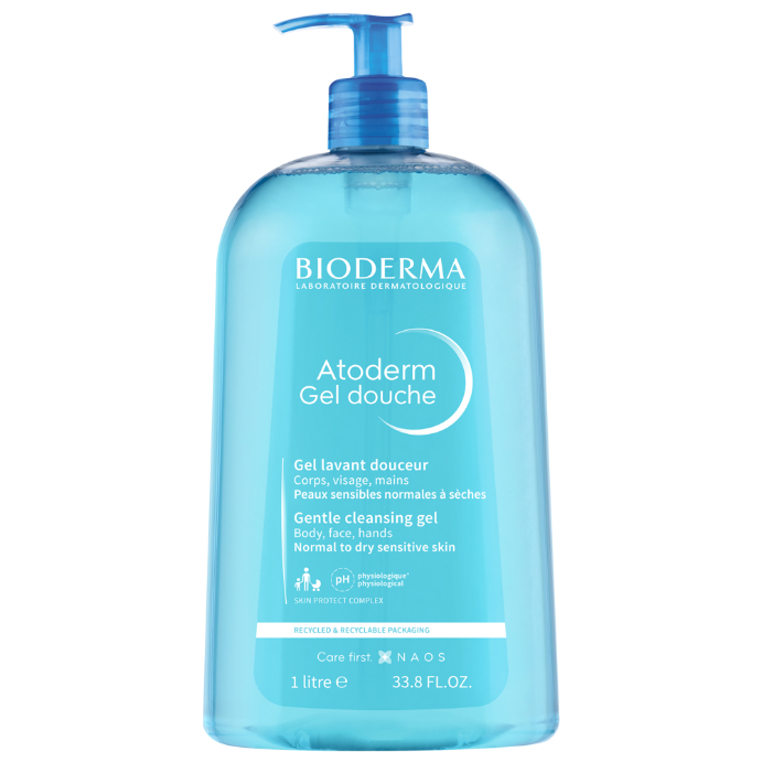 Bioderma Atoderm Gel Douche Shower Gel Cleanser 1L