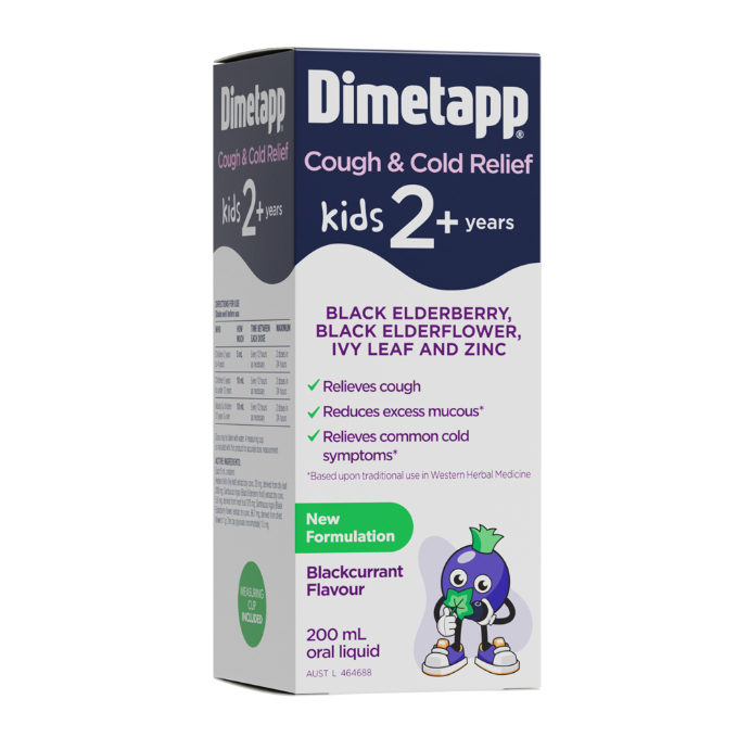 Dimetapp Kids Cough & Cold Relief Elderberry & Ivy Leaf 200mL