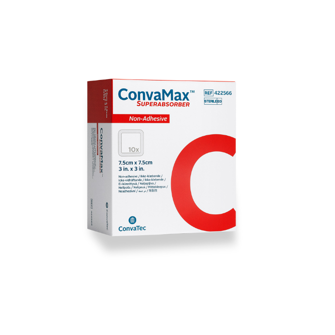 Convamax Superabs 7.5cm x 7.5cm Non Adhesive