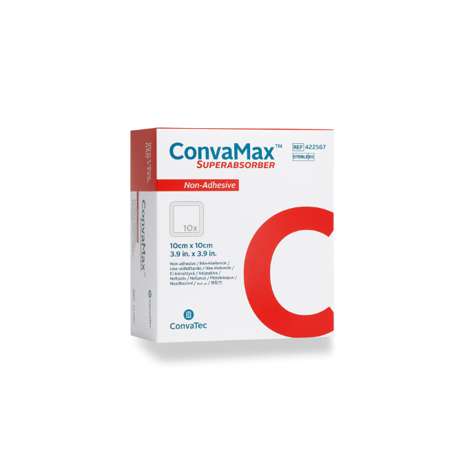 Convamax Superabs 10cm x 10cm Non Adhesive